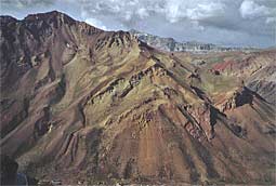 Panorama depuis les hauteurs de Puente del Inca